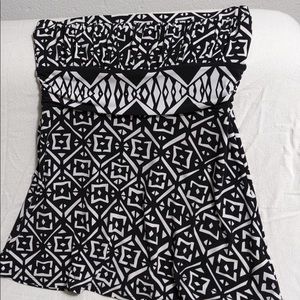 White House black market strapless top size M.